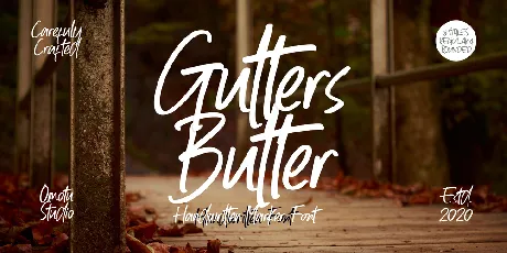 Gutters Butter Rounded font