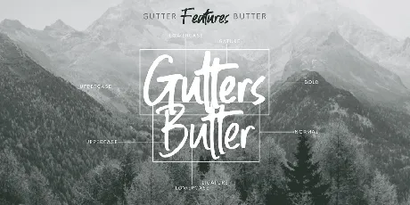 Gutters Butter Rounded font