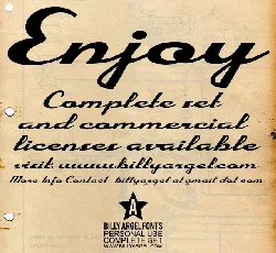 Enjoy Personal Use font