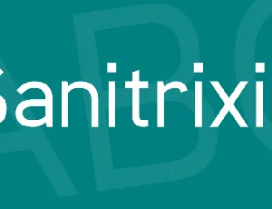 Sanitrixie font