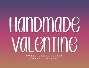 Handmade Valentine Typeface font