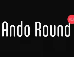 Ando Round Family font