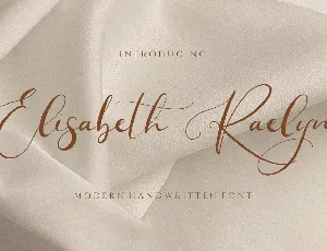 Elisabeth Raelyn font