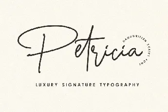 Petricia Signature font