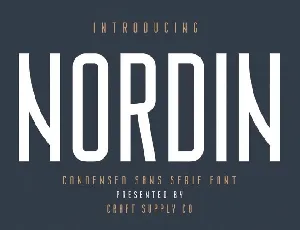 Nordin Condensed Sans font