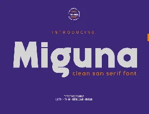 Miguna font