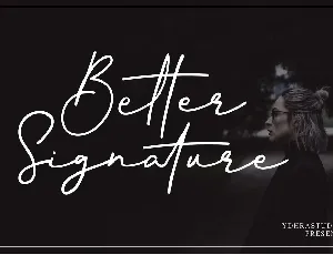 Better Signature Free font