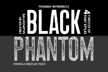 Black Phantom Display font