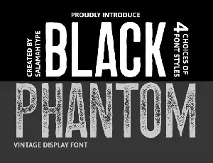 Black Phantom Display font