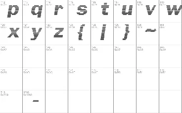 Linear Beam font