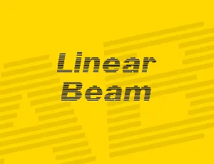 Linear Beam font