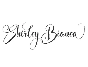 Shirley Bianca Demo font