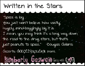 Written in the Stars font