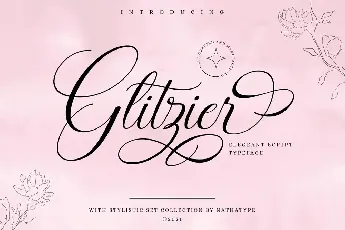 Glitzier font