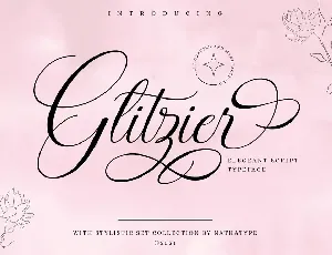 Glitzier font