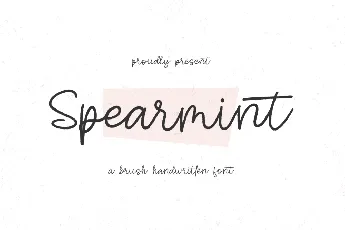 Spearmint font