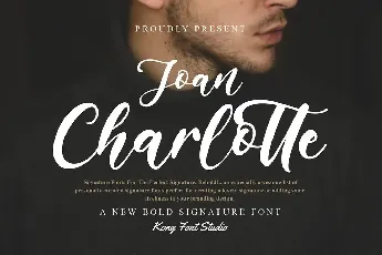 Joan Charlotte font