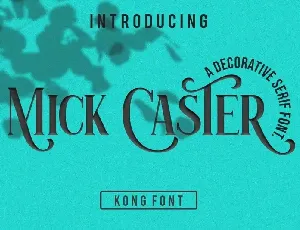Mick Caster Serif font