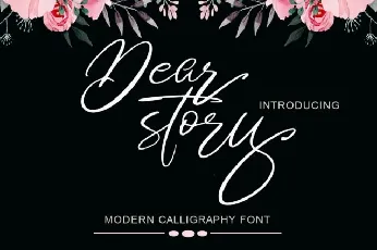 Dear Story Script font