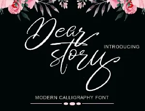 Dear Story Script font