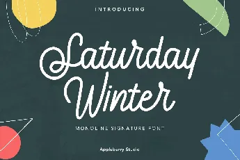 Saturday Winter font