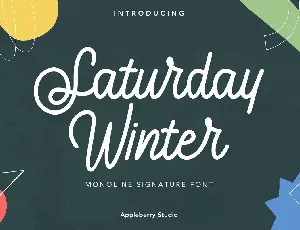 Saturday Winter font