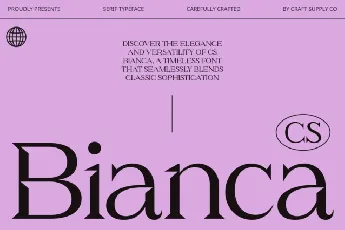 CS Bianca font