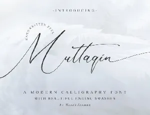 Muttaqin Calligraphy font