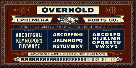 Efco Overhold font