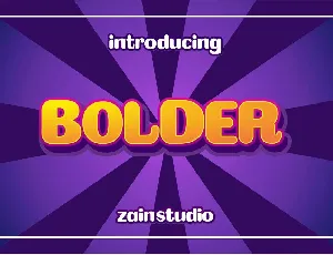 Bolder font