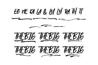 Thebig Demo font