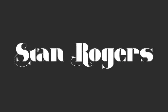 Stan Rogers Demo font