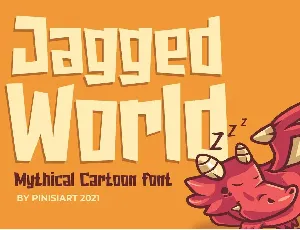 Jagged-World font