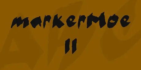 markerMoe II font