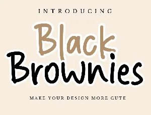 Black Brownies font