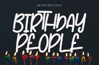 Birthday People Display font