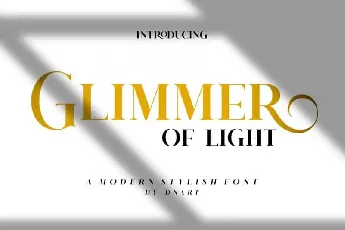 Glimmer Of Light Serif font