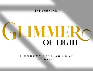 Glimmer Of Light Serif font
