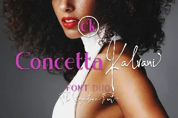 Concetta Kalvani Signature font