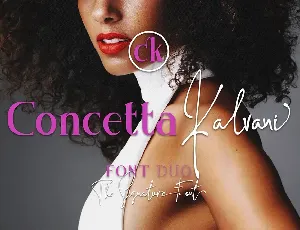 Concetta Kalvani Signature font