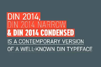 DIN 2014 font