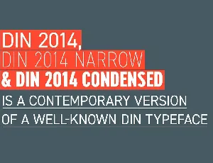 DIN 2014 font