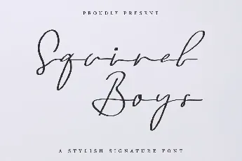 Squirel Boys Demo font