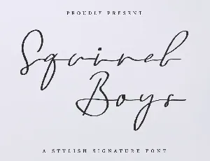 Squirel Boys Demo font