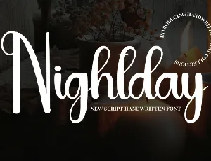 Nightday Script font