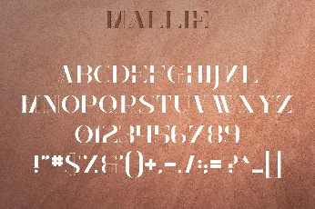 Mallie font