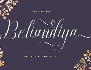 Beliandiya Script font