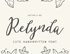 Relynda font