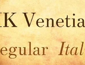 HK Venetian font