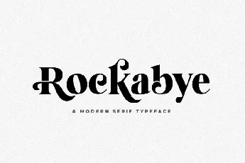 Rockabye Serif font